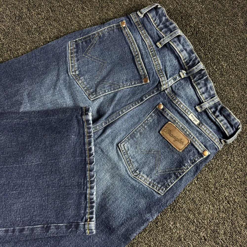 Wrangler Womens 25x36 Westward High-Rise Bootcut 626 Dark Wash Blue Jean Western